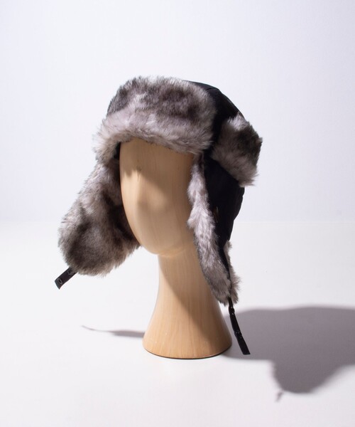 GLOSTER（グロスター）の「【GLOSTER/グロスター】ベーシックフライトキャップ リップストップ（キャップ・メンズ・ブラック系その他/ブラック/ベージュ・FREE）」の17枚目の写真