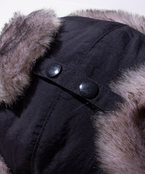 GLOSTER（グロスター）の「【GLOSTER/グロスター】ベーシックフライトキャップ リップストップ（キャップ・メンズ・ブラック系その他/ブラック/ベージュ・FREE）」の20枚目の写真