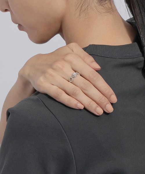 LAH(エルエーエイチ)の「シルバー パール リング(リング・レディース・シルバー・#15/#17/#13/#9/#7/#11/#19)」の8枚目の写真