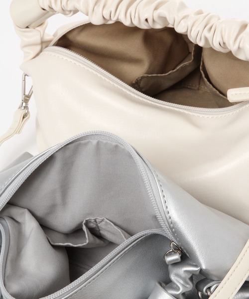 3.3 Field Trip （3.3フィールドトリップ）の「3.3 Field Trip／ギャザー2WAYBAG 2980074（ショルダーバッグ・レディース・その他1/アイボリー/ブラック・0）」の17枚目の写真