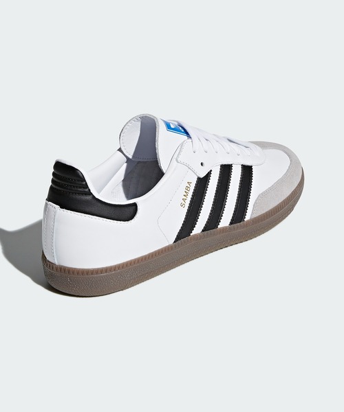 adidas（アディダス）の「adidas/アディダス SAMBA OG サンバ スニーカー ガムソール（スニーカー・メンズ・ブルー/グリーン/オレンジ/ホワイト/ブラック/ブラック系/ネイビー×ホワイト/ホワイト×レッド/ホワイト×グリーン/グリーン系2/ブラウン・27.5/26.5/26/28/27/25/25.5/28.5/23/23.5/24/24.5/22/22.5/29/30）」の17枚目の写真