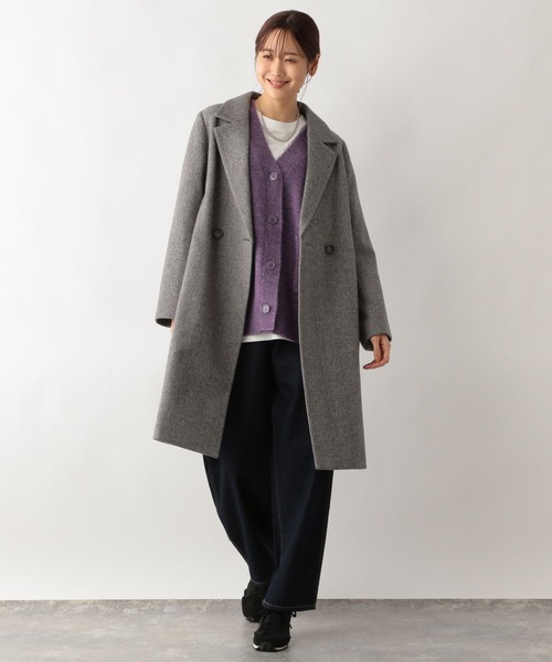 GLOBAL WORK(グローバルワーク)の「フワフワHugmeカーディガン/906731(カーディガン/ボレロ・レディース・パープル系その他7/グレイッシュベージュ/チャコールグレー/マスタード/ブルー系その他4・LARGE/MEDIUM)」の9枚目の写真