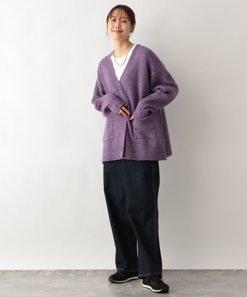 GLOBAL WORK(グローバルワーク)の「フワフワHugmeカーディガン/906731(カーディガン/ボレロ・レディース・パープル系その他7/グレイッシュベージュ/チャコールグレー/マスタード/ブルー系その他4・LARGE/MEDIUM)」の10枚目の写真