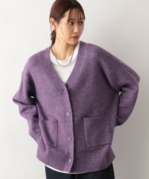 GLOBAL WORK(グローバルワーク)の「フワフワHugmeカーディガン/906731(カーディガン/ボレロ・レディース・パープル系その他7/グレイッシュベージュ/チャコールグレー/マスタード/ブルー系その他4・LARGE/MEDIUM)」の13枚目の写真