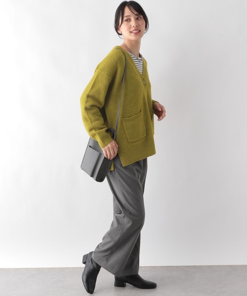 GLOBAL WORK(グローバルワーク)の「フワフワHugmeカーディガン/906731(カーディガン/ボレロ・レディース・パープル系その他7/グレイッシュベージュ/チャコールグレー/マスタード/ブルー系その他4・LARGE/MEDIUM)」の16枚目の写真