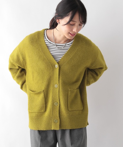 GLOBAL WORK(グローバルワーク)の「フワフワHugmeカーディガン/906731(カーディガン/ボレロ・レディース・パープル系その他7/グレイッシュベージュ/チャコールグレー/マスタード/ブルー系その他4・LARGE/MEDIUM)」の19枚目の写真