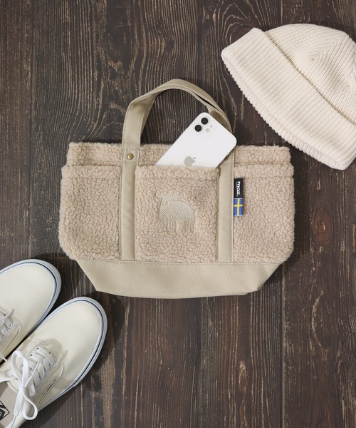 moz（モズ）の「moz ﾃﾃﾞｨｰﾎﾞｱ ﾄｰﾄ（トートバッグ・レディース・ベージュ/グレー/ブラック/ブラウン・FREE）」の4枚目の写真