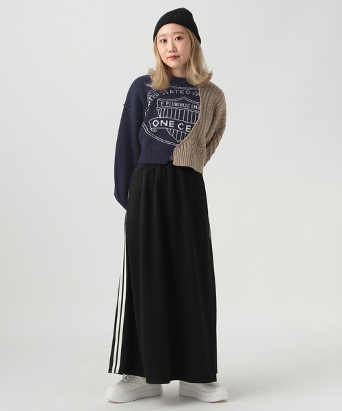 BAYFLOW(ベイフロー)の「【YOU are YOU】【スタッフ企画】クロップドニットプルオーバー(ニット/セーター・レディース・ネイビー/カーキ・FREE)」の4枚目の写真
