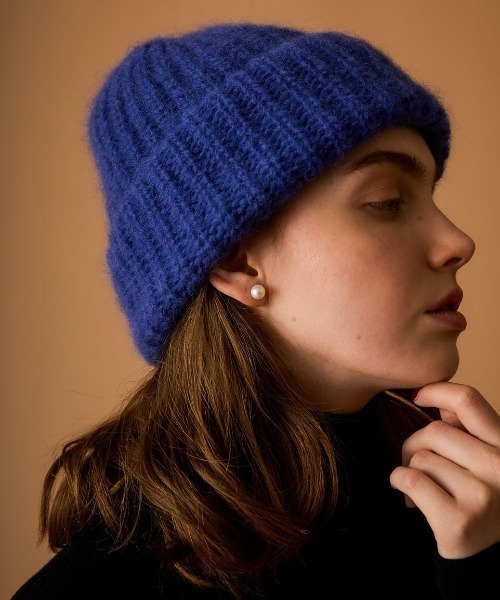 THE SHINZONE(ザ シンゾーン)の「SHAGGY KNIT CAP(ニットキャップ/ビーニー・レディース・ブルー/グレー/オレンジ/ホワイト・FREE)」の12枚目の写真