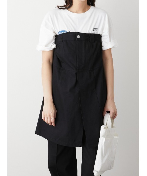 LA PEAU DE GEM（ラポドゥジェム）の「【LA PEAU DE GEM】チノデニムベアビスチェ（ワンピース・レディース・キャメル/ブラック・FREE）」の22枚目の写真