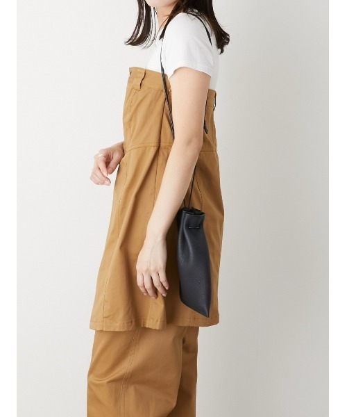 LA PEAU DE GEM（ラポドゥジェム）の「【LA PEAU DE GEM】チノデニムベアビスチェ（ワンピース・レディース・キャメル/ブラック・FREE）」の19枚目の写真