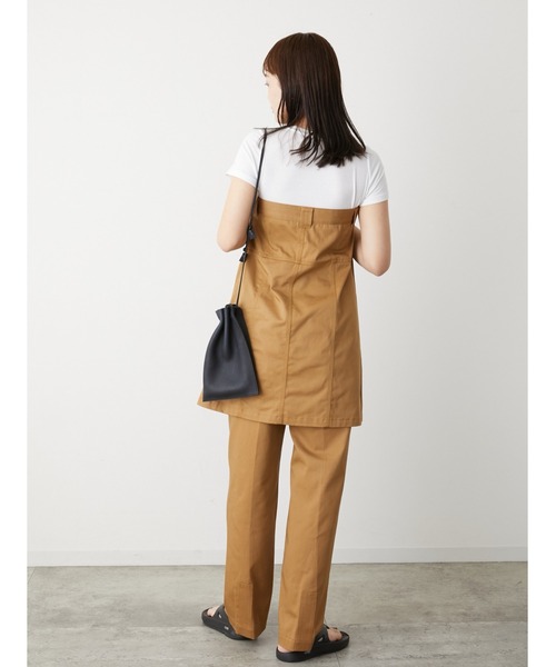 LA PEAU DE GEM（ラポドゥジェム）の「【LA PEAU DE GEM】チノデニムベアビスチェ（ワンピース・レディース・キャメル/ブラック・FREE）」の21枚目の写真