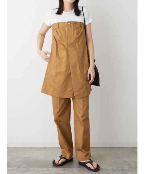 LA PEAU DE GEM（ラポドゥジェム）の「【LA PEAU DE GEM】チノデニムベアビスチェ（ワンピース・レディース・キャメル/ブラック・FREE）」の20枚目の写真