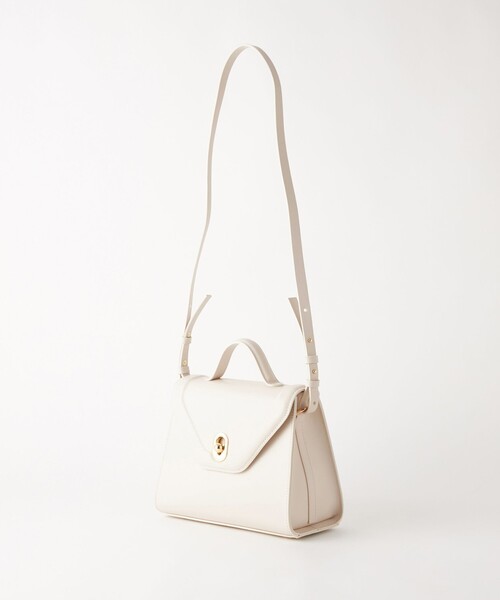 green label relaxing（グリーンレーベルリラクシング）の「トラペーズ 2WAY ハンドバッグ / ショルダーバッグ（ショルダーバッグ・レディース・ベージュ/オフホワイト/ブラック・FREE）」の14枚目の写真