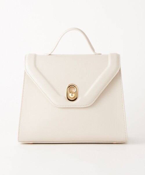 green label relaxing（グリーンレーベルリラクシング）の「トラペーズ 2WAY ハンドバッグ / ショルダーバッグ（ショルダーバッグ・レディース・ベージュ/オフホワイト/ブラック・FREE）」の22枚目の写真