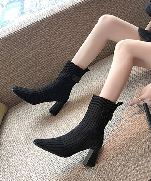 Miniministore(ミニミニストア)の「ショートブーツ レディース ブーティ(ブーツ・レディース・ブラック・23.0cm/23.5cm/25.0cm/24.5cm/24.0cm/22.5cm)」の4枚目の写真