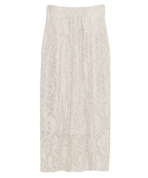 anuans（アニュアンス）の「ウェーブレースタイトスカート（スカート・レディース・カーキ/ボルドー/ホワイト系その他/ブラック・SMALL/MEDIUM）」の15枚目の写真