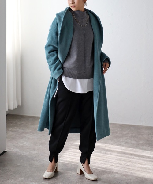 【BLEU RUBAN】 春秋に活躍！ Herno ノーカラーコート BLEU RUBAN様専用】 春秋に活躍！ Herno ノーカラーコート