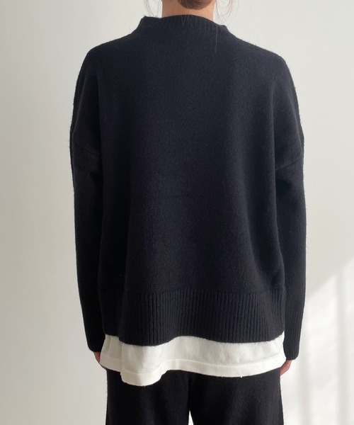 CANAL JEAN（キャナルジーン）の「El mar　レイヤードニットセットアップ（セットアップ・レディース・ベージュ/ブラック・ONE SIZE）」の15枚目の写真