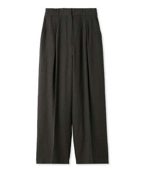 emmi（エミ）の「【emmi atelier】レーヨンリネンワイドパンツ（その他パンツ・レディース・ライトベージュ/チャコールグレー/オフホワイト・1/0）」の9枚目の写真