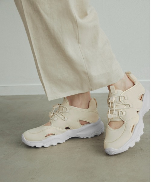 emmi（エミ）の「【emmi atelier】レーヨンリネンワイドパンツ（その他パンツ・レディース・ライトベージュ/チャコールグレー/オフホワイト・1/0）」の19枚目の写真