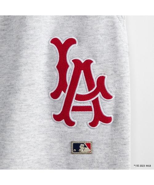 APPLEBUM(アップルバム)の「Cooperstown"LA Angels" Sweat Pants(スウェットパンツ・メンズ・アッシュグレー・MEDIUM/LARGE/X-LARGE)」の6枚目の写真