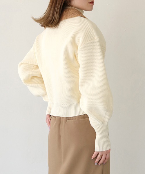 HER CLOSET（ハークローゼット）の「【vingtrois】ボア襟風ダンボール