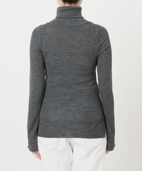 RITA(リタ)の「【RITA】タートルウールリブニット(ニット/セーター・レディース・チャコールグレー/ホワイト/レッド/ブラック・FREE)」の15枚目の写真