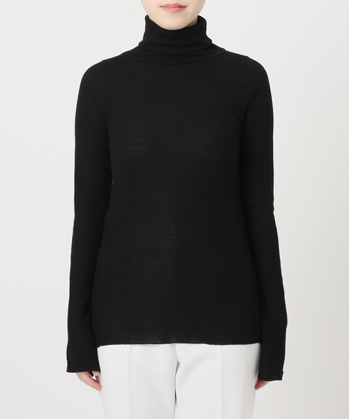 RITA(リタ)の「【RITA】タートルウールリブニット(ニット/セーター・レディース・チャコールグレー/ホワイト/レッド/ブラック・FREE)」の22枚目の写真