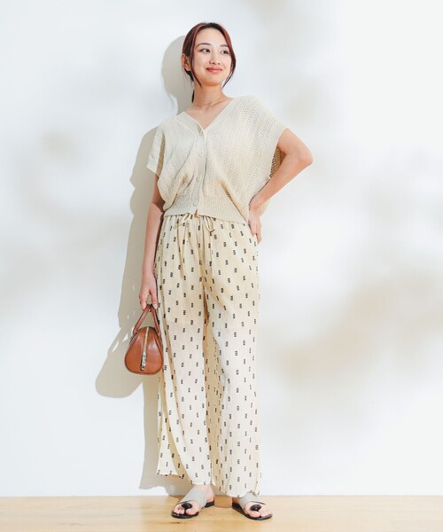 B:MING by BEAMS（ビーミングバイビームス）の「B:MING by BEAMS / 麻混 ニット ベスト（ベスト・レディース・ネイビー/ライトグレー/ホワイト系その他5・ONE SIZE）」の4枚目の写真