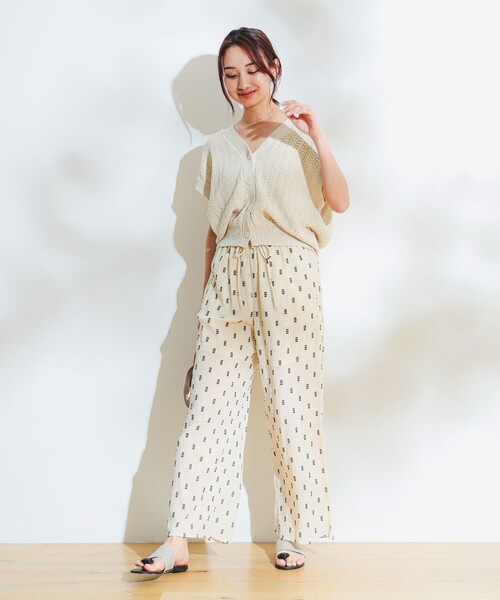 B:MING by BEAMS（ビーミングバイビームス）の「B:MING by BEAMS / 麻混 ニット ベスト（ベスト・レディース・ネイビー/ライトグレー/ホワイト系その他5・ONE SIZE）」の5枚目の写真