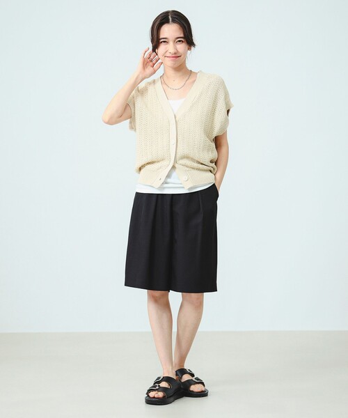 B:MING by BEAMS（ビーミングバイビームス）の「B:MING by BEAMS / 麻混 ニット ベスト（ベスト・レディース・ネイビー/ライトグレー/ホワイト系その他5・ONE SIZE）」の20枚目の写真