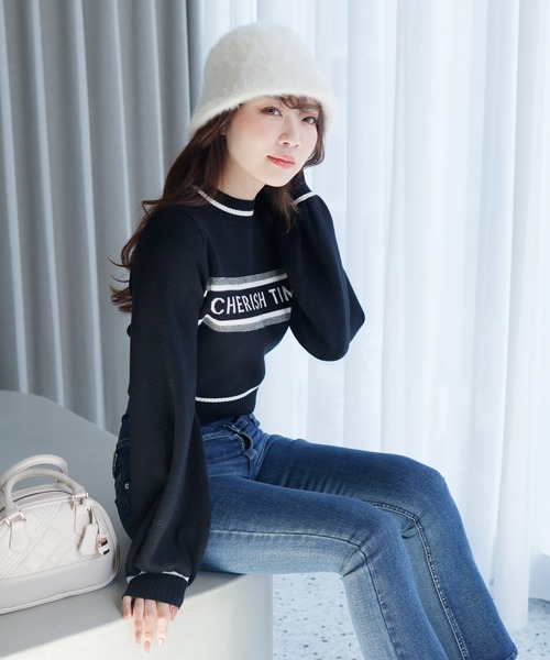 LIPSERVICE（リップサービス）の「CHERISH TIME ロングスリーブニット