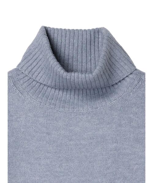 Green　Parks（グリーンパークス）の「fuwaっとメランジタートルニットプルオーバー（ニット/セーター・レディース・ピンク/サックスブルー/ライトベージュ/グレー・FREE）」の6枚目の写真