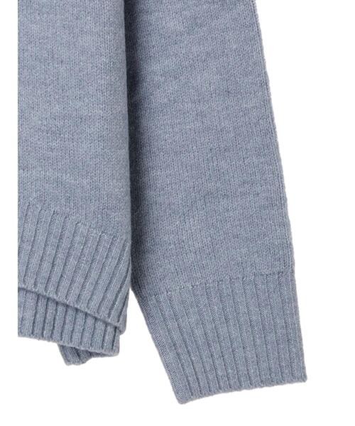 Green　Parks（グリーンパークス）の「fuwaっとメランジタートルニットプルオーバー（ニット/セーター・レディース・ピンク/サックスブルー/ライトベージュ/グレー・FREE）」の7枚目の写真