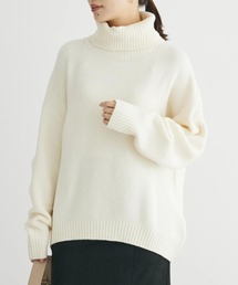 fuwaっとメランジタートルニットプルオーバー