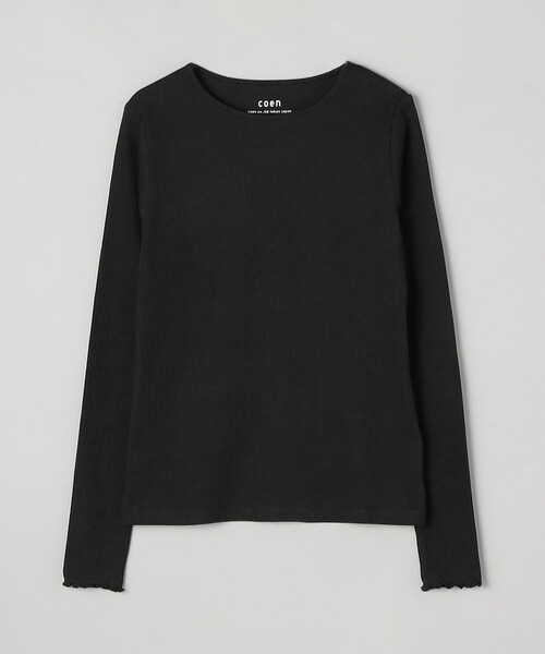 coen(コーエン)の「メローリブクルーネックロンT(Tシャツ/カットソー・レディース・ライトグレー/ブラック/その他1/ライラック/オフホワイト・M/L)」の16枚目の写真