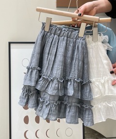 セール】いちごステッチレース使い水玉プリントスカート