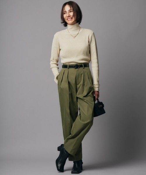 RASW（ラス）の「[RASW]ダブルタックバレルパンツ（その他パンツ・レディース・カーキ/ライトベージュ・S/M/L）」の10枚目の写真