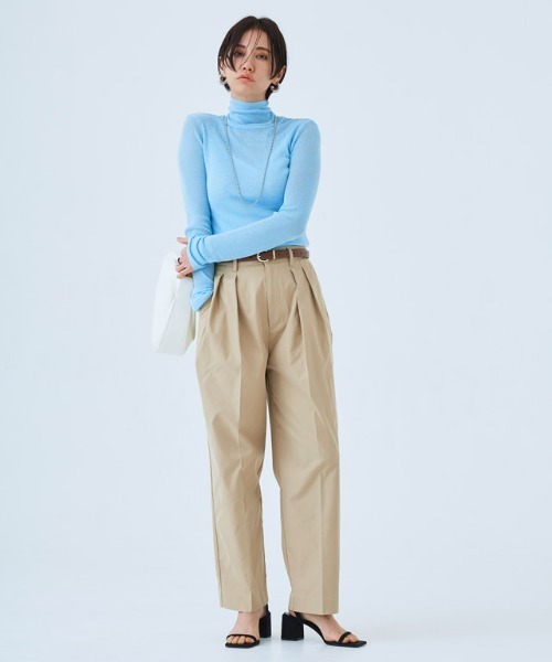 RASW（ラス）の「[RASW]ダブルタックバレルパンツ（その他パンツ・レディース・カーキ/ライトベージュ・S/M/L）」の19枚目の写真