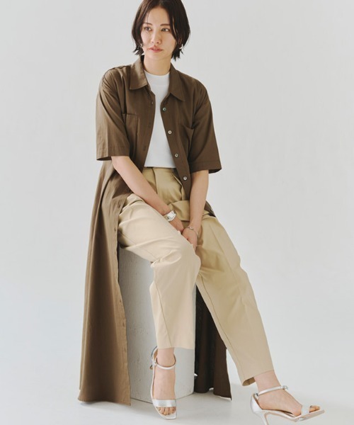 RASW（ラス）の「[RASW]ダブルタックバレルパンツ（その他パンツ・レディース・カーキ/ライトベージュ・S/M/L）」の17枚目の写真