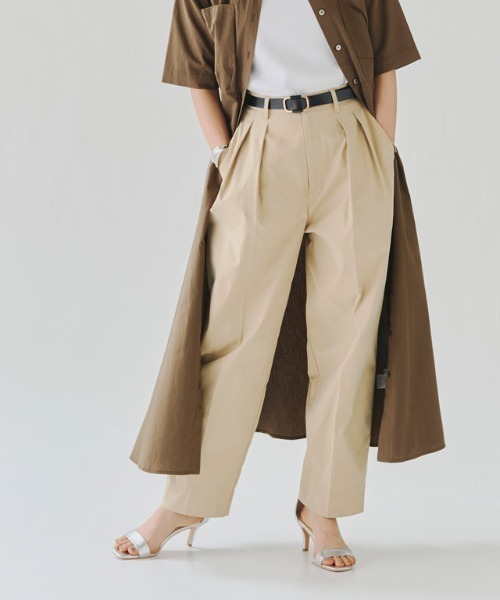 RASW（ラス）の「[RASW]ダブルタックバレルパンツ（その他パンツ・レディース・カーキ/ライトベージュ・S/M/L）」の16枚目の写真