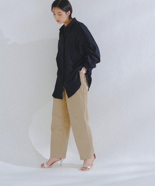 RASW（ラス）の「[RASW]ダブルタックバレルパンツ（その他パンツ・レディース・カーキ/ライトベージュ・S/M/L）」の22枚目の写真