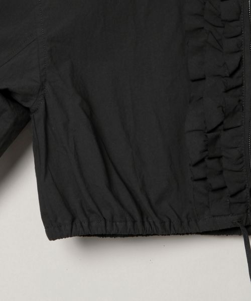 JEANASIS（ジーナシス）の「フロントフリルドロストショートシャツ/106505（シャツ/ブラウス・レディース・ホワイト/ブラック・FREE）」の10枚目の写真