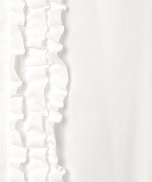 JEANASIS（ジーナシス）の「フロントフリルドロストショートシャツ/106505（シャツ/ブラウス・レディース・ホワイト/ブラック・FREE）」の8枚目の写真