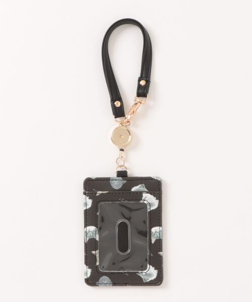 salle de bal（サルデバル）の「polka polka / ポルカポルカ ネコ柄 パスケース IDケース リール付きパスケース UCHINOKO PASS SDI（パスケース・レディース・ピンク/グリーン/ブラック/アイボリー・FREE）」の5枚目の写真