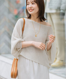 Noble | ペーパーヤーン カノコショート丈プルオーバー(ニット/セーター)
