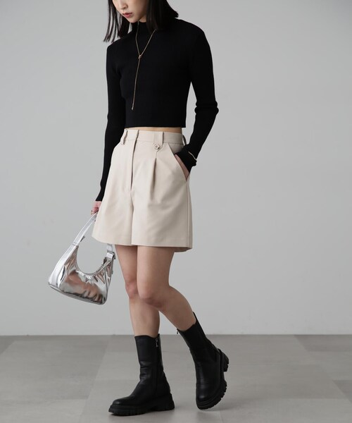 FREE'S MART（フリーズマート）の「ウエストアシメショートパンツ（その他パンツ・レディース・ホワイト/ブラウン/ブラック・MEDIUM/SMALL）」の20枚目の写真