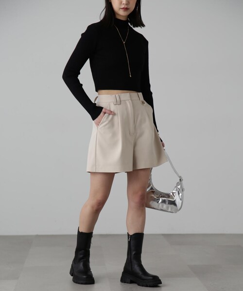 FREE'S MART（フリーズマート）の「ウエストアシメショートパンツ（その他パンツ・レディース・ホワイト/ブラウン/ブラック・MEDIUM/SMALL）」の21枚目の写真