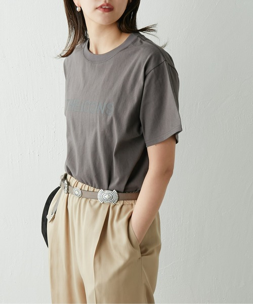 GALLARDAGALANTE（ガリャルダガランテ）の「ロゴTシャツ 《THEiCONS》（Tシャツ/カットソー・レディース・チャコールグレー/ホワイト・FREE）」の14枚目の写真